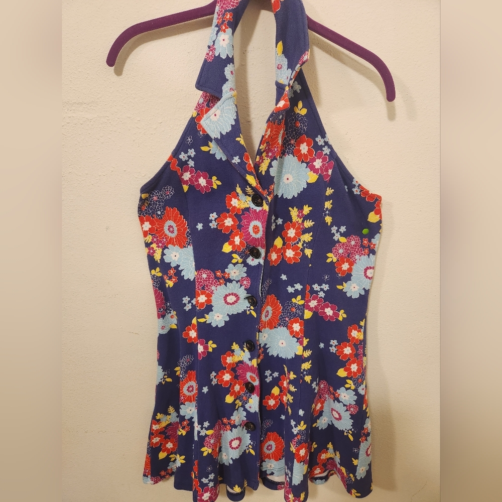 Modcloth - Halter Dress - Upstate for the Weekend - Large